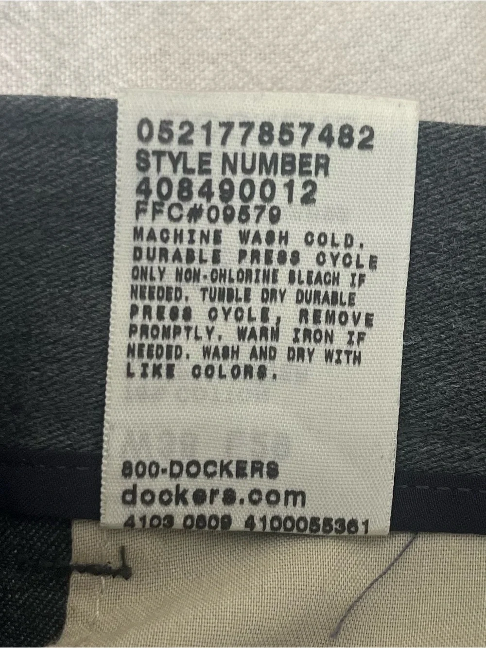 Dockers Mens Pleated Front Classic Fit Pants 38x29 Grey Grandpacore Preppy